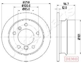 JAPANPARTS DP0518C - JAPAN DISCO FRENO