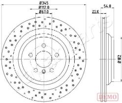 JAPANPARTS DP0520C - JAPAN DISCO FRENO