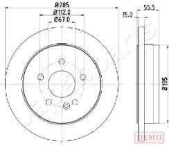 JAPANPARTS DP0522C - JAPAN DISCO FRENO