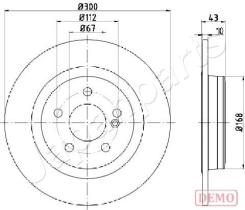 JAPANPARTS DP0525C - JAPAN DISCO FRENO