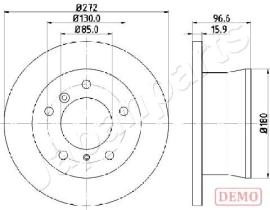 JAPANPARTS DP0526C - JAPAN DISCO FRENO