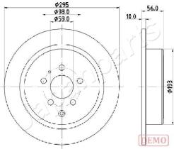 JAPANPARTS DP0608C - JAPAN DISCO FRENO