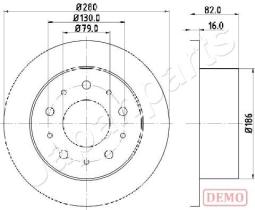 JAPANPARTS DP0611C - JAPAN DISCO FRENO