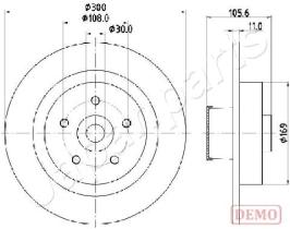JAPANPARTS DP0700C - JAPAN DISCO FRENO