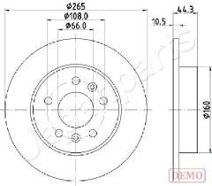 JAPANPARTS DP0707C - JAPAN DISCO FRENO