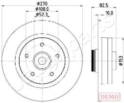 JAPANPARTS DP0710C - JAPAN DISCO FRENO
