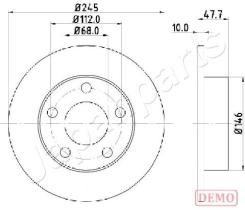JAPANPARTS DP0905C - JAPAN DISCO FRENO