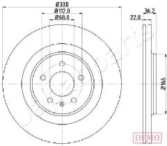 JAPANPARTS DP0910C - JAPAN DISCO FRENO