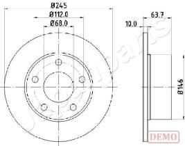 JAPANPARTS DP0912C - JAPAN DISCO FRENO