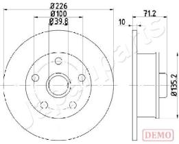JAPANPARTS DP0923C - JAPAN DISCO FRENO
