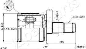 JAPANPARTS GI578 - JAPAN JUNTA HOMOCINETICA
