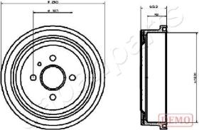 JAPANPARTS TA0404C - JAPAN TAMBOR FRENO