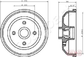 JAPANPARTS TA0406C - JAPAN TAMBOR FRENO