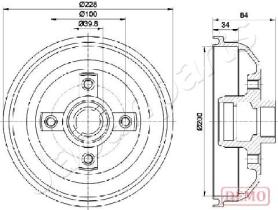 JAPANPARTS TA0407C - JAPAN TAMBOR FRENO