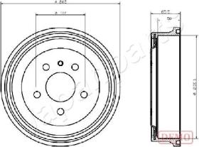 JAPANPARTS TA0413C - JAPAN TAMBOR FRENO