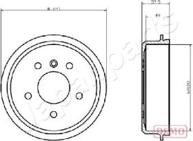 JAPANPARTS TA0500C - JAPAN TAMBOR FRENO