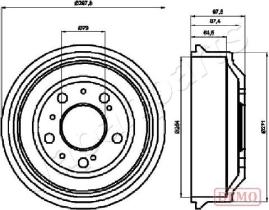 JAPANPARTS TA0605C - JAPAN TAMBOR FRENO