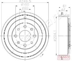 JAPANPARTS TA0606C - JAPAN TAMBOR FRENO
