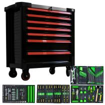 JBM 53913 - CARRO DE HERRAMIENTAS XL CON 7 CAJONES ROJO