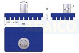 REPUESTOS DEL MORAL 2301370 - TOPE BARRA TELESCOPICA