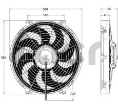 ACR 166020 - ELECTROVENTILADOR REV 350MM 24V