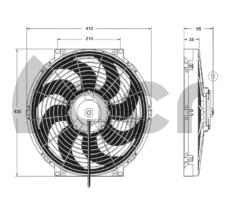 ACR 166026 - ELECTROVENTILADOR REV 385MM 24V