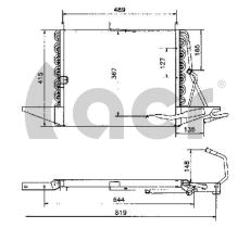 ACR 300054 - CONDENSADOR FORD GRANADA/SCORPIO 2.4-2.5D-2
