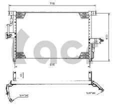 ACR 300107 - CONDENSADOR OPEL OMEGA A
