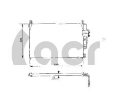 ACR 300108 - CONDENSADOR OPEL OMEGA A/SENATOR B