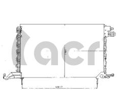 ACR 300110 - CONDENSADOR VW GOLF II