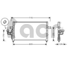 ACR 300114 - CONDENSADOR HYUNDAI SONATA II/SONATA III