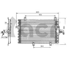 ACR 300123 - CONDENSADOR FIAT TEMPRA/TIPO