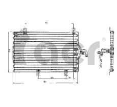ACR 300129 - CONDENSADOR ALFA ROMEO 155-LANCIA DELTA/THEMA