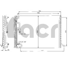 ACR 300204 - CONDENSADOR VOLVO 740
