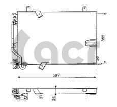 ACR 300237 - CONDENSADOR BMW SERIE5 E34