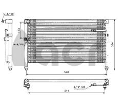 ACR 300239 - CONDENSADOR MAZDA 626/MX6