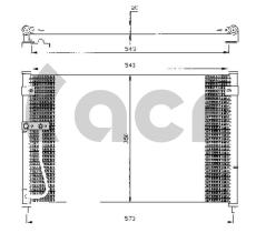 ACR 300338 - CONDENSADOR MAZDA 626