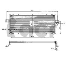 ACR 300363 - CONDENSADOR NISSAN ALMERA
