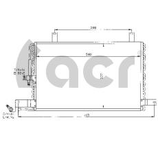 ACR 300366 - CONDENSADOR AUDI 100