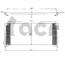 ACR 300382 - CONDENSADOR SUBARU LEGACY