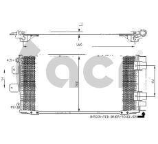 ACR 300483 - CONDENSADOR TOYOTA COROLLA VI
