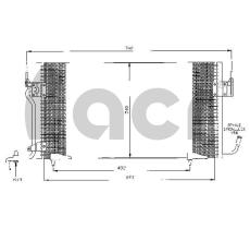 ACR 300487 - CONDENSADOR CITROEN BERLINGO/XSARA