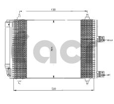 ACR 300493 - CONDENSADOR PEUGEOT 307
