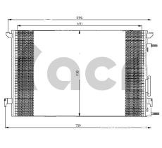 ACR 300500 - CONDENSADOR OPEL SIGNUM/VECTRA C