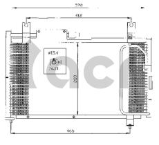 ACR 300502 - CONDENSADOR SUZUKI SWIFT