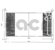 ACR 300505 - CONDENSADOR NISSAN SERENA/VANETTE