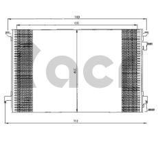 ACR 300512 - CONDENSADOR OPEL SIGNUM/VECTRA C