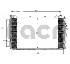 ACR 300522 - CONDENSADOR HYUNDAI MATRIX