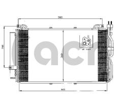 ACR 300523 - CONDENSADOR HYUNDAI MATRIX