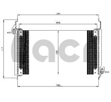 ACR 300533 - CONDENSADOR FIAT MULTIPLA